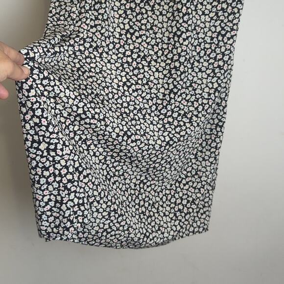 Vintage Mod Blouson Floral Maxi Dress Women's Size 12* - Picture 9 of 11